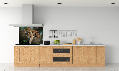 Sticlă bucătărie Tiger pe un copac