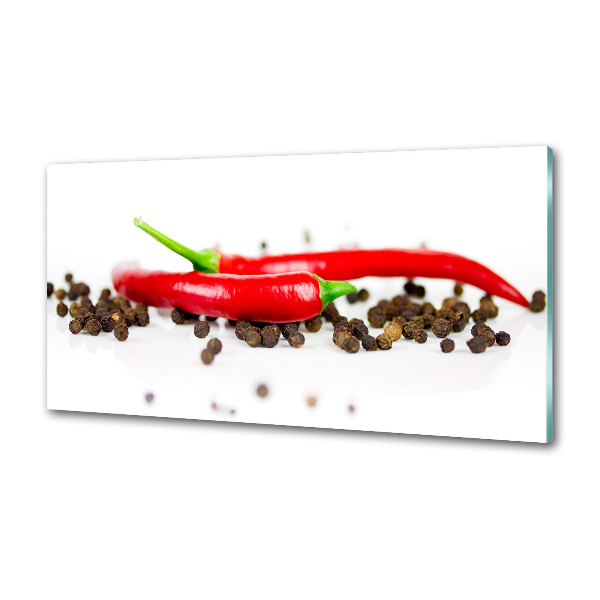 Panou sticla securizata bucatarie Chilli și piper