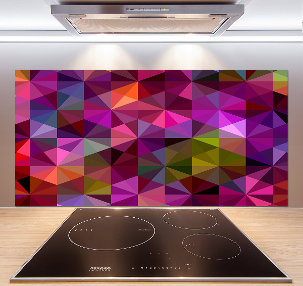 Panou sticlă decorativa bucătărie valuri abstracte