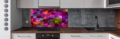 Panou sticlă decorativa bucătărie valuri abstracte