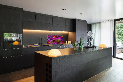 Panou sticlă decorativa bucătărie valuri abstracte