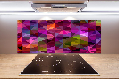 Panou sticlă decorativa bucătărie valuri abstracte