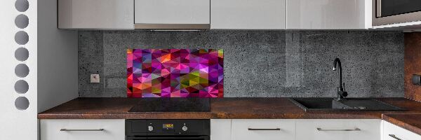 Panou sticlă decorativa bucătărie valuri abstracte
