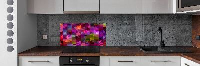 Panou sticlă decorativa bucătărie valuri abstracte