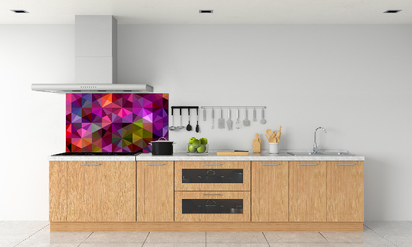 Panou sticlă decorativa bucătărie valuri abstracte