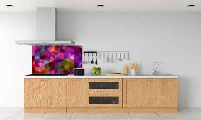 Panou sticlă decorativa bucătărie valuri abstracte