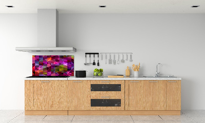 Panou sticlă decorativa bucătărie valuri abstracte