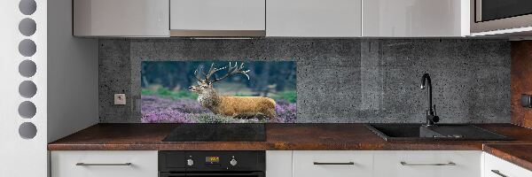 Panou de bucătărie Deer de lavandă