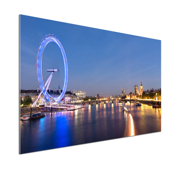 Panou sticlă decorativa bucătărie London Eye