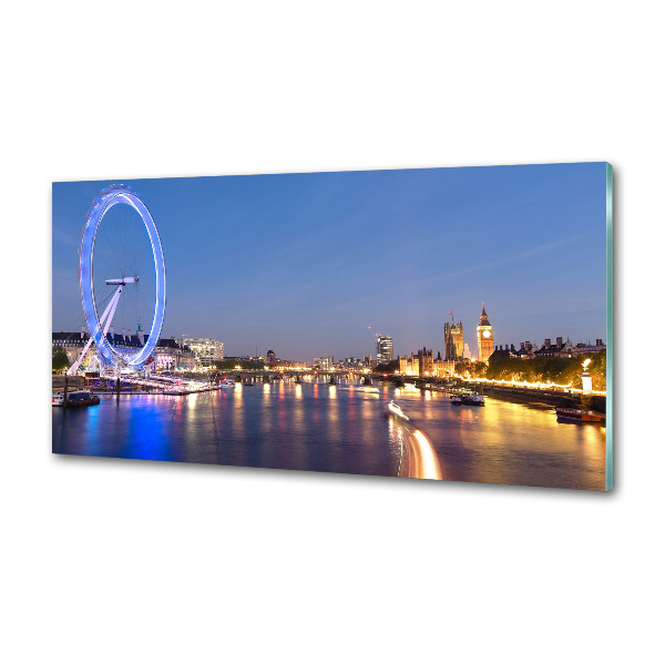 Panou sticlă decorativa bucătărie London Eye