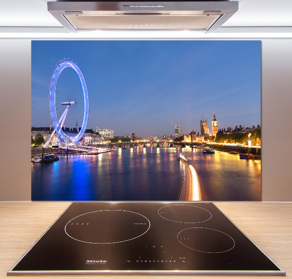 Panou sticlă decorativa bucătărie London Eye