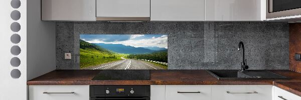 Panou de bucătărie Drumul în munți