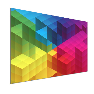Panou sticlă bucătărie fundal geometrică