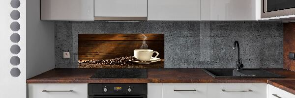 Panou sticla securizata bucatarie ceașcă de cafea
