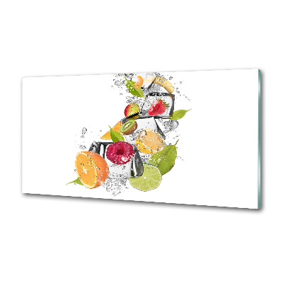 Sticlă printata bucătărie gheață de fructe