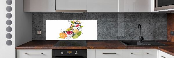 Sticlă printata bucătărie gheață de fructe
