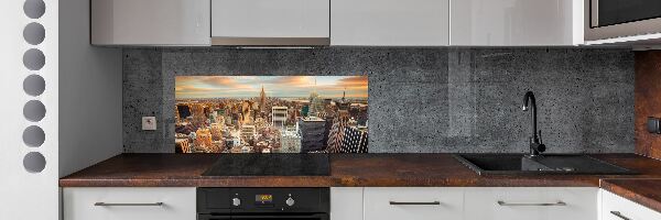 Panou sticlă decorativa bucătărie New York pasăre de zbor