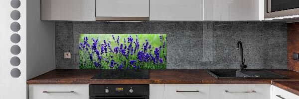 Panou sticlă decorativa bucătărie Lavandă