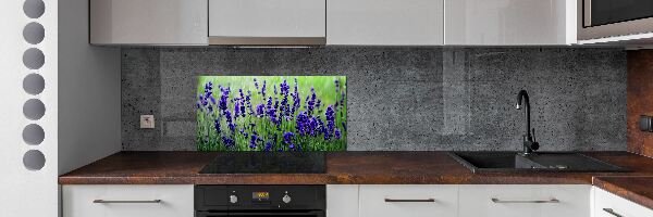Panou sticlă decorativa bucătărie Lavandă