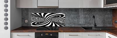 Sticlă pentru bucătărie vârtej abstract