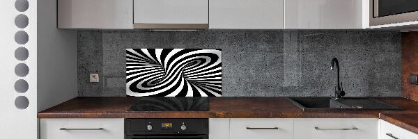 Sticlă pentru bucătărie vârtej abstract
