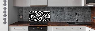 Sticlă pentru bucătărie vârtej abstract