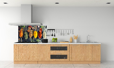Sticlă pentru bucătărie condimente colorate