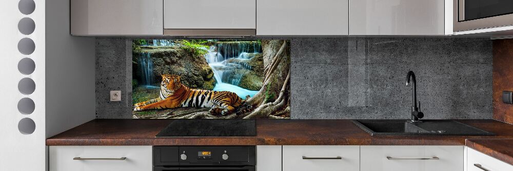 Panou perete bucătărie tigru cascadă