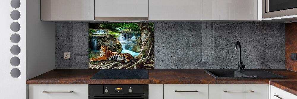Panou perete bucătărie tigru cascadă