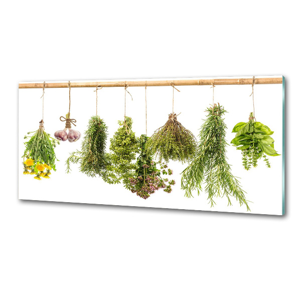 Panou sticla securizata bucatarie Ierburi pe un șir de caractere