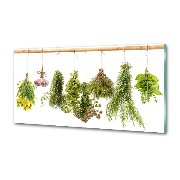 Panou sticla securizata bucatarie Ierburi pe un șir de caractere