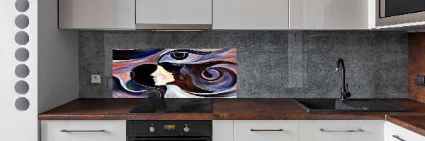 Panou sticlă bucătărie abstracțiune