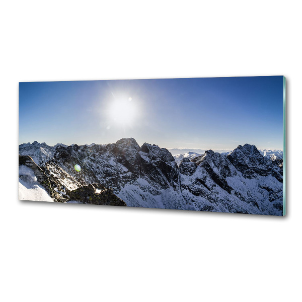 Panou sticla securizata bucatarie Iarna în Munții Tatra
