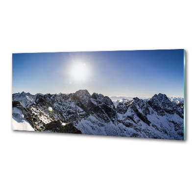 Panou sticla securizata bucatarie Iarna în Munții Tatra