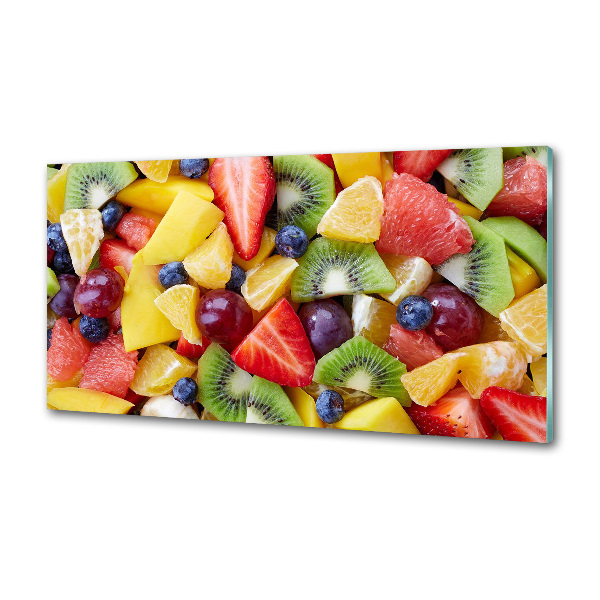 Panou sticla securizata bucatarie fructe tocat