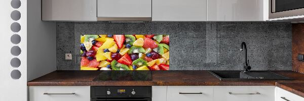 Panou sticla securizata bucatarie fructe tocat