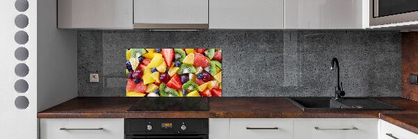 Panou sticla securizata bucatarie fructe tocat