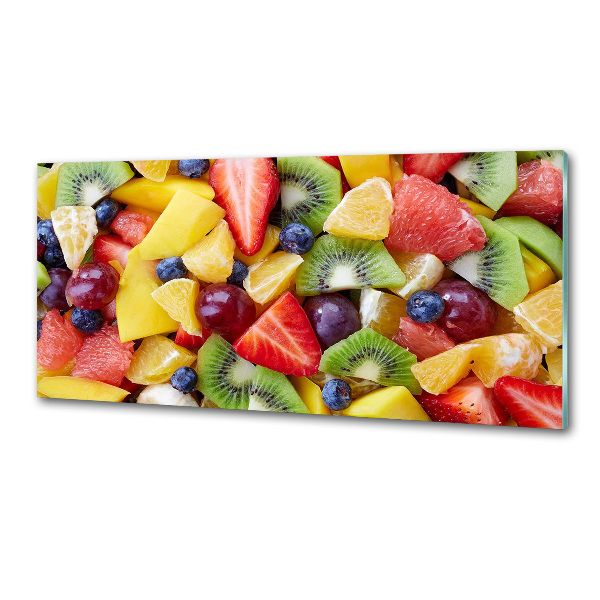 Panou sticla securizata bucatarie fructe tocat