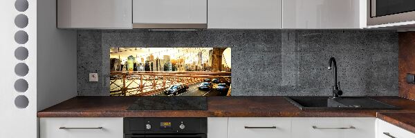 Panou perete bucătărie Podul Brooklyn