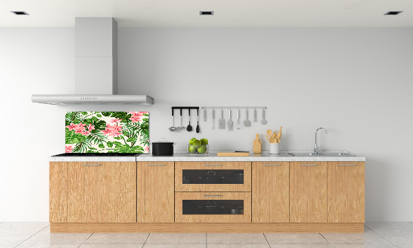 Sticlă bucătărie model floral