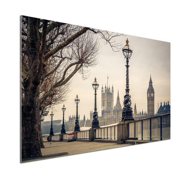 Sticlă pentru bucătărie Londra toamna