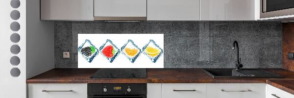 Sticlă pentru bucătărie cuburi de fructe