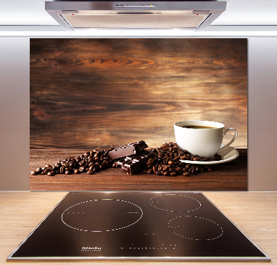 Panou perete bucătărie Cafea si ciocolata