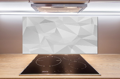 Sticlă pentru bucătărie triunghiuri abstractizare