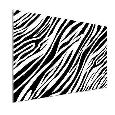 Panou sticlă decorativa bucătărie fundal Zebra