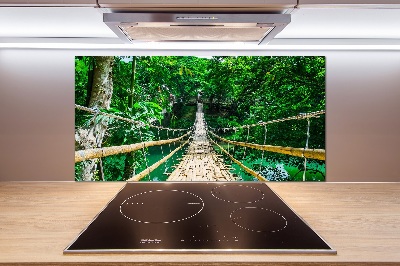 Panou sticlă decorativa bucătărie Cele mai multe Rainforest
