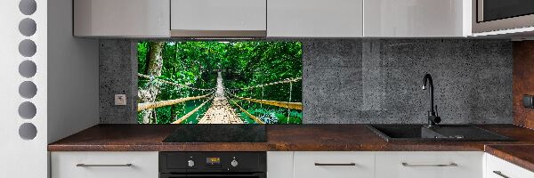 Panou sticlă decorativa bucătărie Cele mai multe Rainforest
