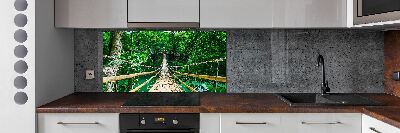 Panou sticlă decorativa bucătărie Cele mai multe Rainforest