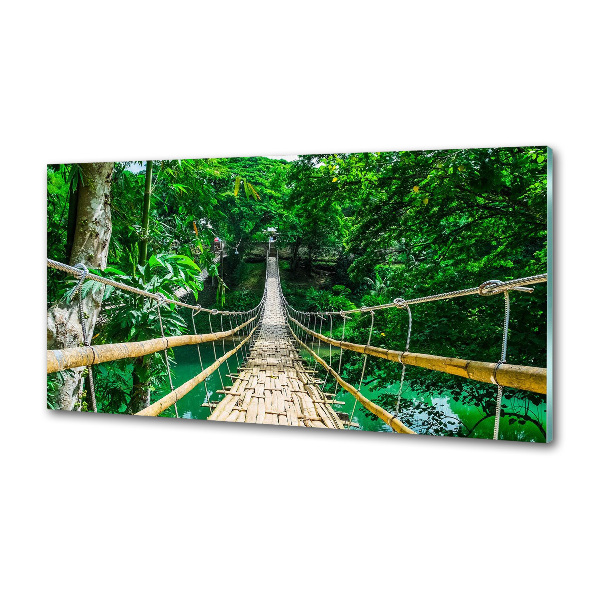 Panou sticlă decorativa bucătărie Cele mai multe Rainforest