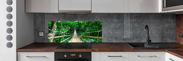 Panou sticlă decorativa bucătărie Cele mai multe Rainforest